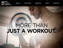 Tablet Screenshot of mikeclancytraining.com